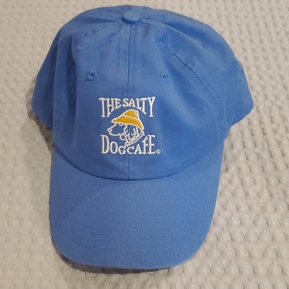 Salty Dog Blue Embroidered Logo Hat Cap Adjustable